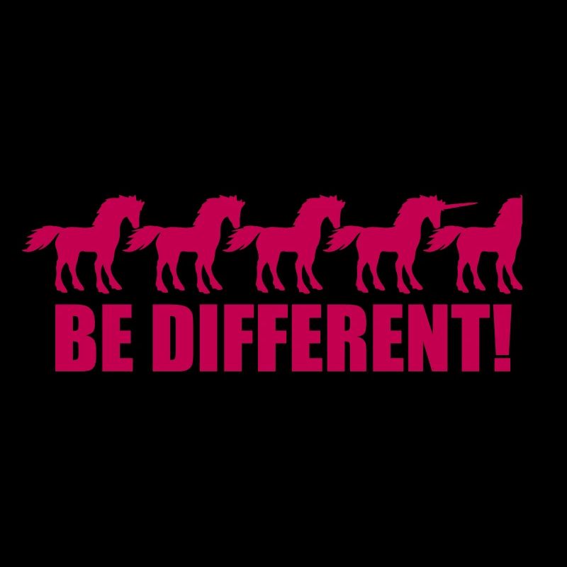série soit différente licorne conception de modèle