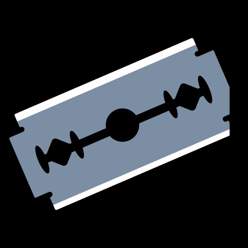 Cut razor blade cut cut 2c