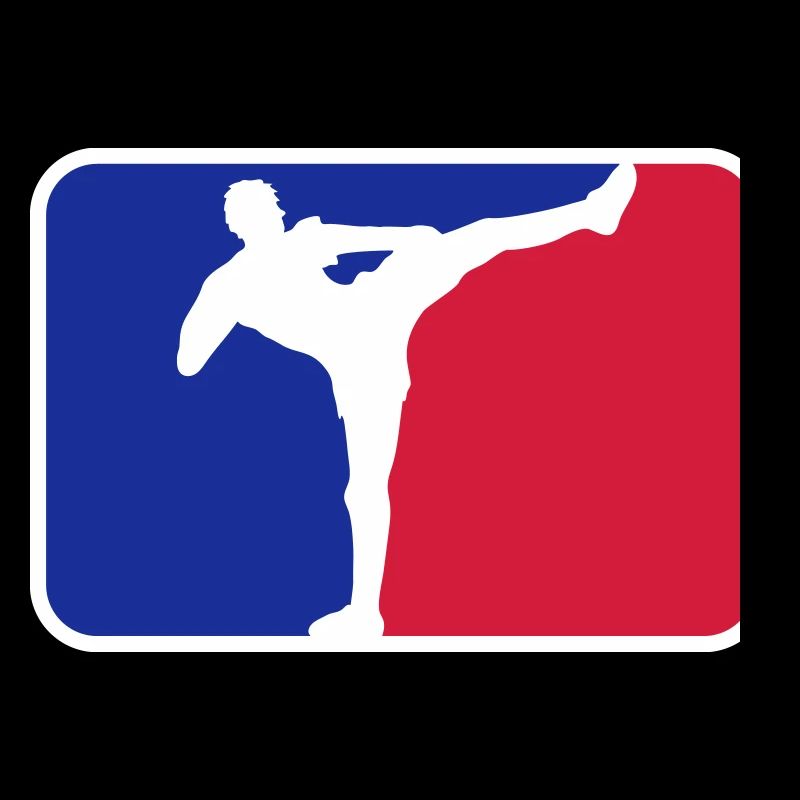 logo shield frame red blue kickboxer kickboxing ka