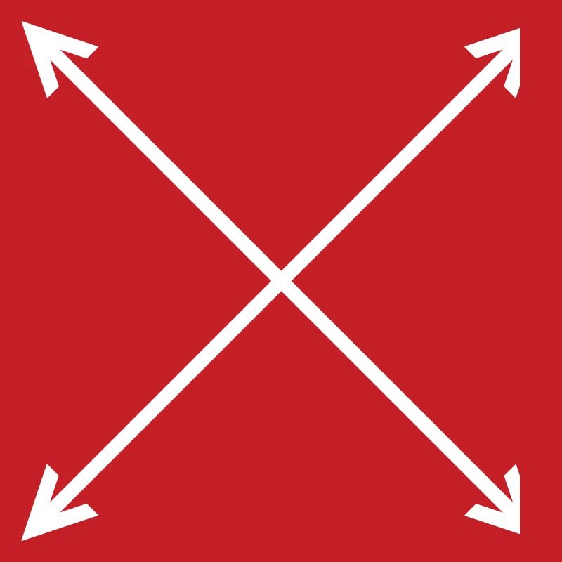 Arrows Compass 4 Directions Vector