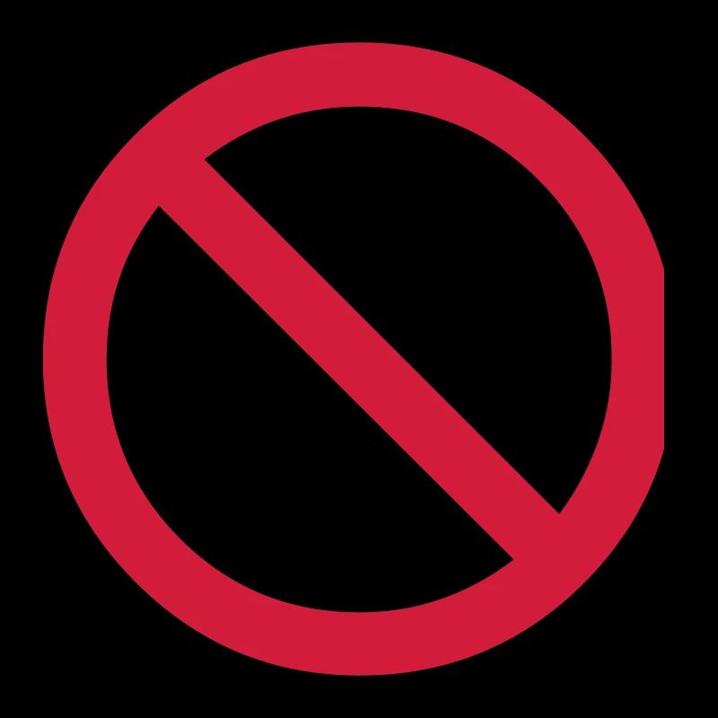 no - prohibited - banned