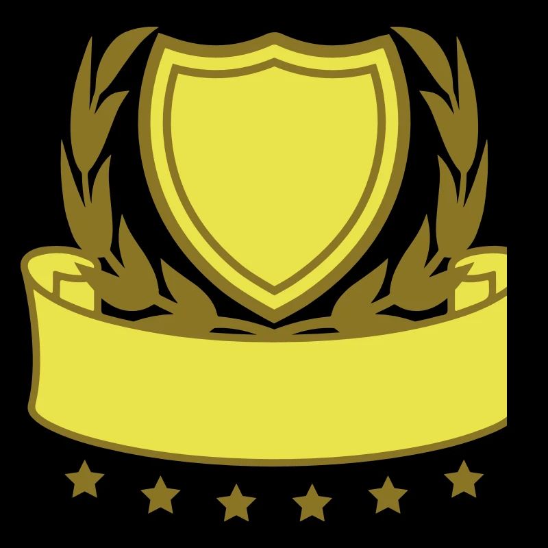 emblem shield wreath banner design logo text write
