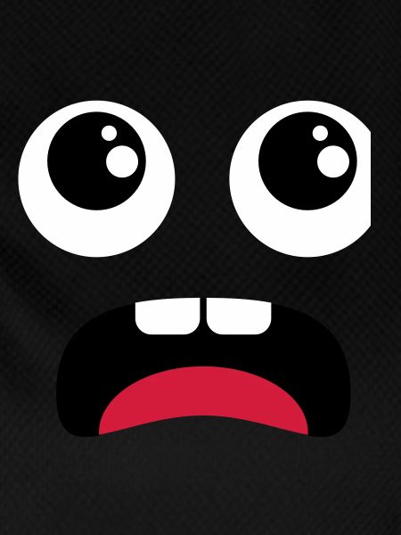 Terrified face - Comic