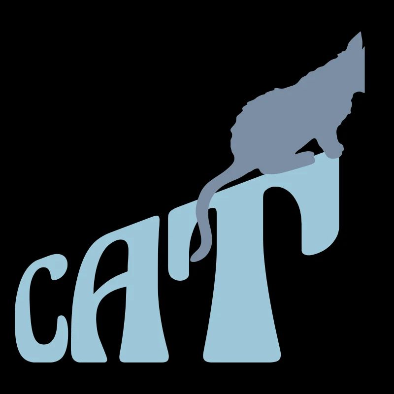 Texte Logo de l’animal de compagnie Cat