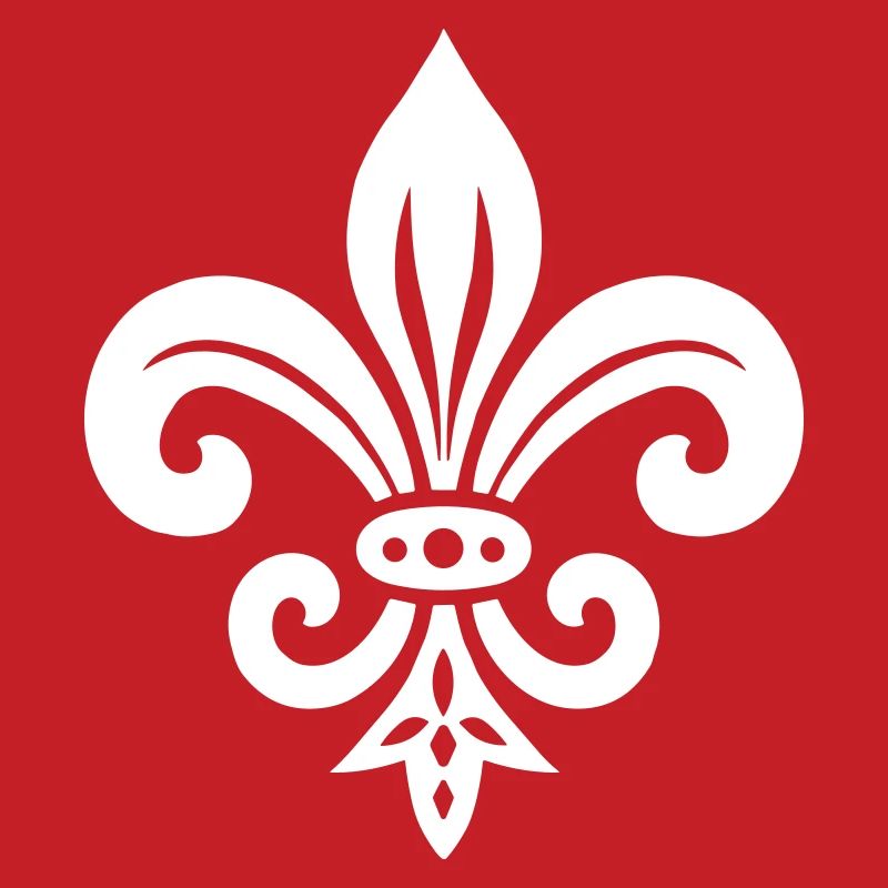 Schlichtes Fleur de lis Design