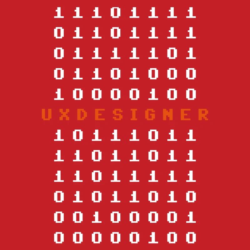 UX Designer Nerd Matrix Bit Bytes Geschenk