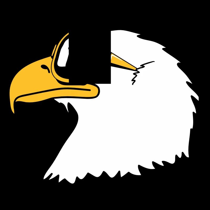 Drôle oiseau cool lunettes de soleil d'aigle