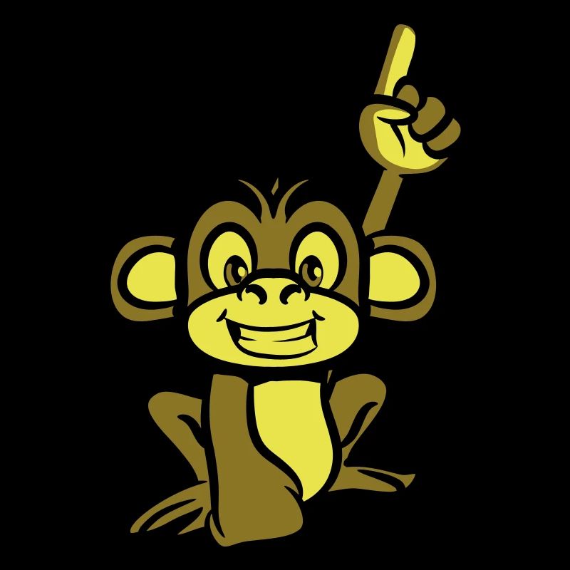 monkey funny forefinger