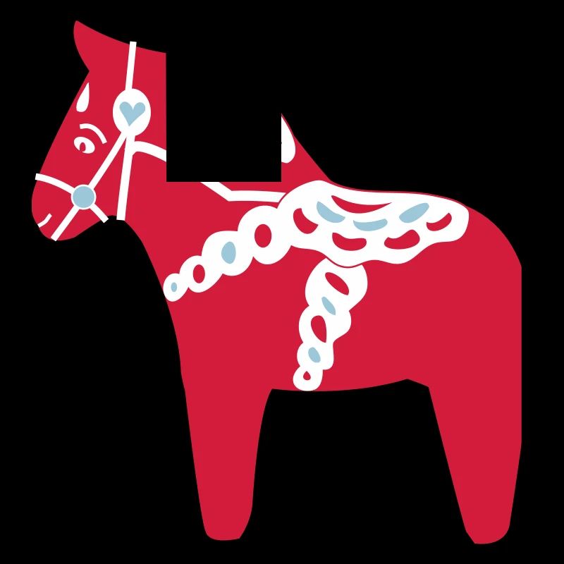Dala Pferd rot