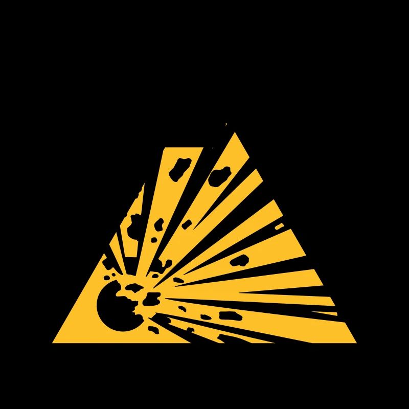 Symbole de danger - Explosifs (2 couleurs)