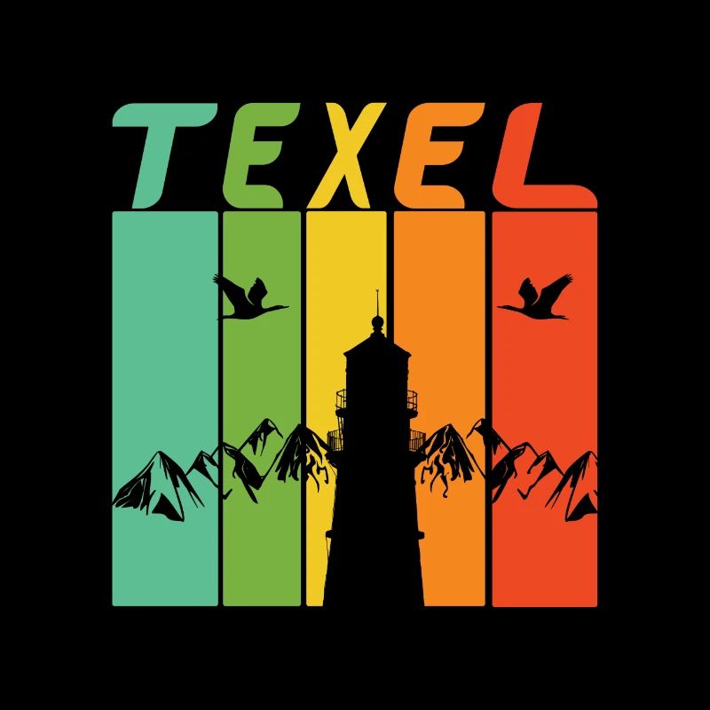Texel Leuchtturm Design / Geschenk