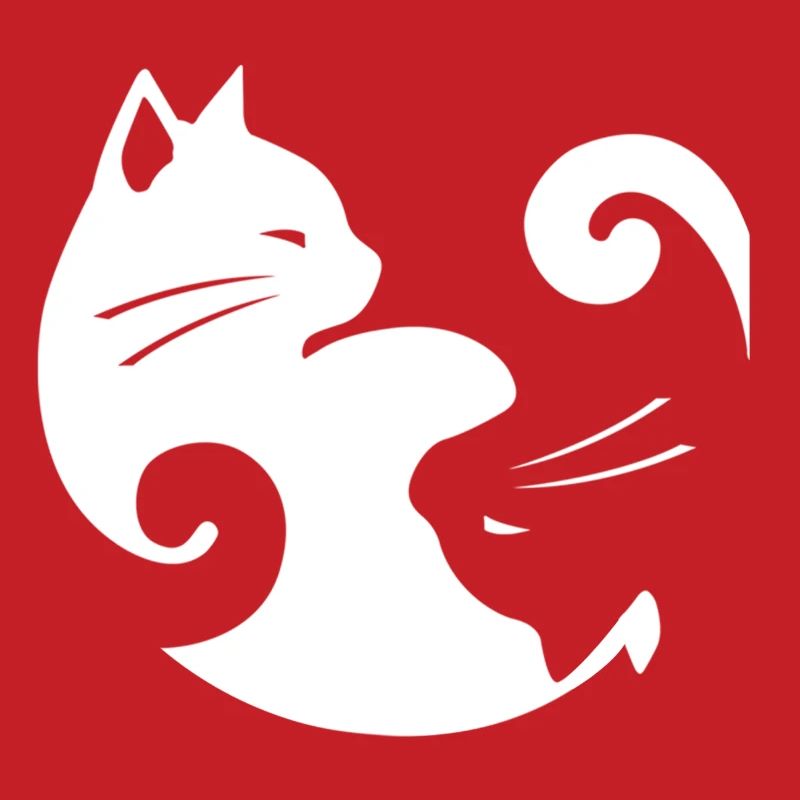 Équilibre du chat Yin Yang