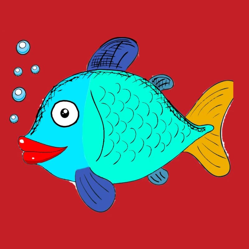 fish with blubber bubbles