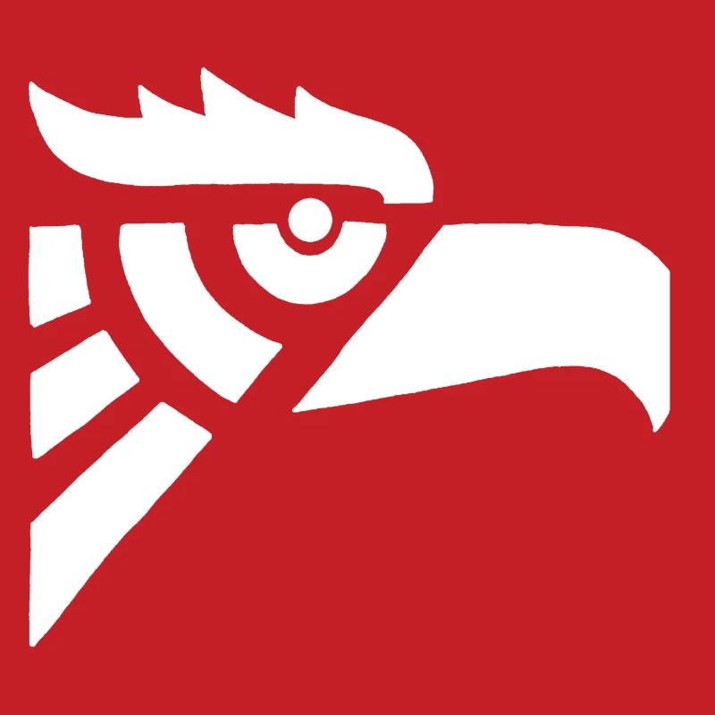 Aztec white eagle head