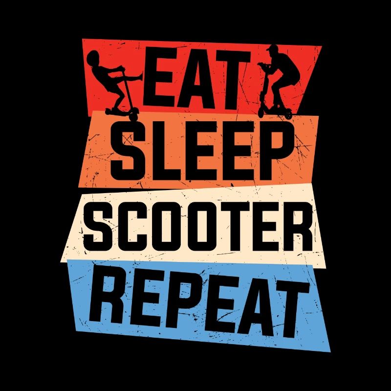 Scooter Citation Manger Dormir Scooter Répéter