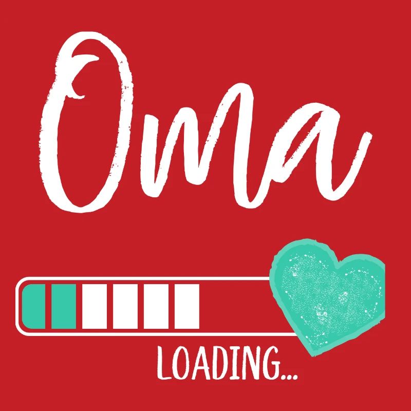 Oma Loading Herz Enkel Junge Werdende Großmutter