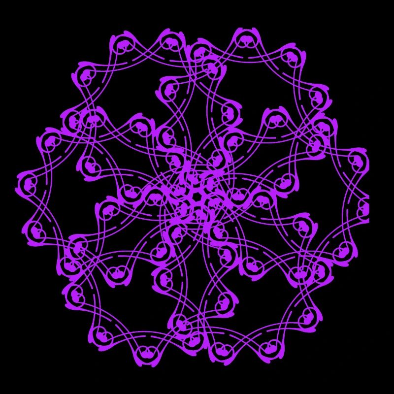 Random patterns circled