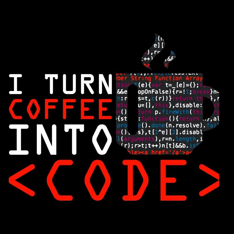Aus Kaffee Code generieren Programmierer