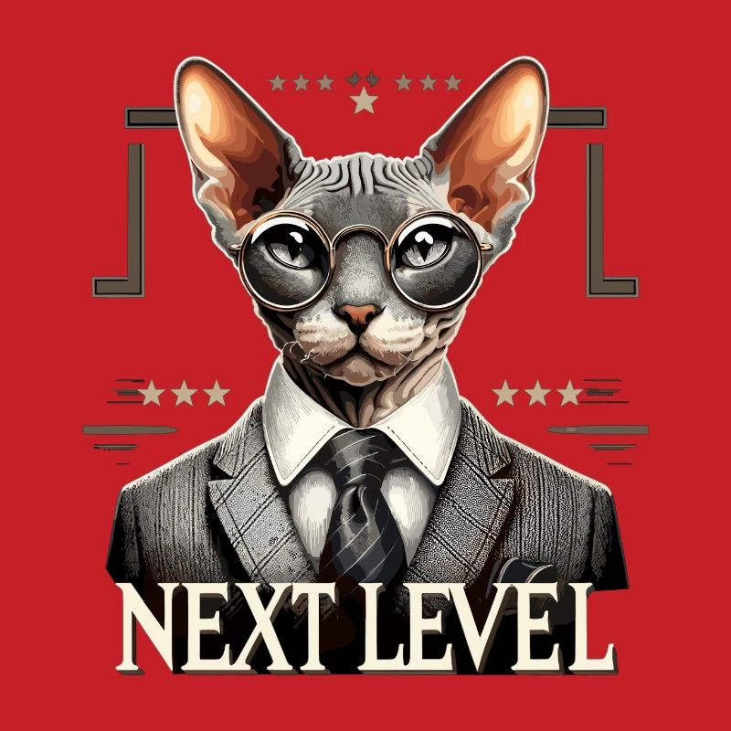 Cornish Rex Anzug Next Level Katze Geschenk