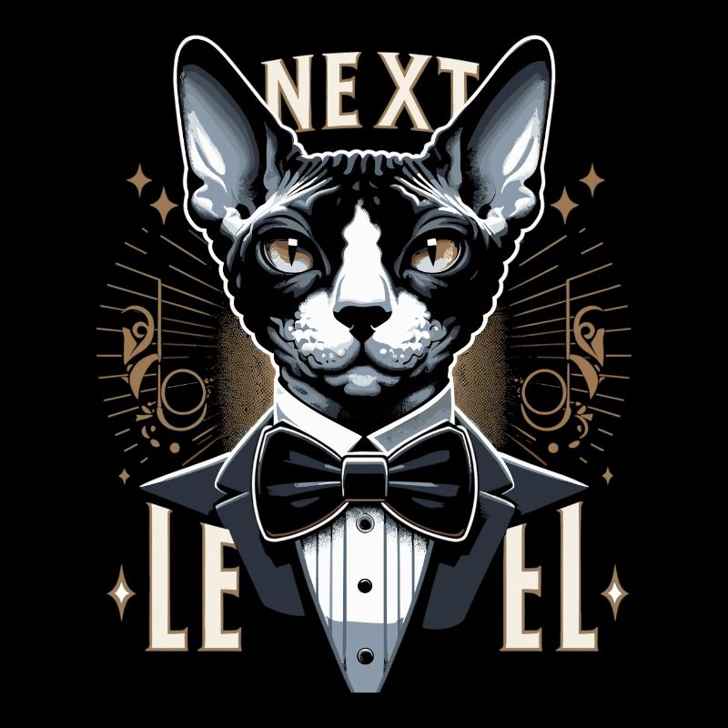Cornish Rex Anzug Next Level Katze Geschenk