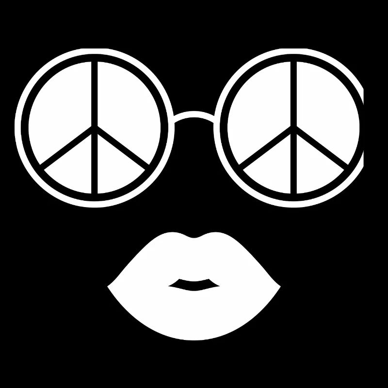 Peace and Lips / Peace Glasses and Lips