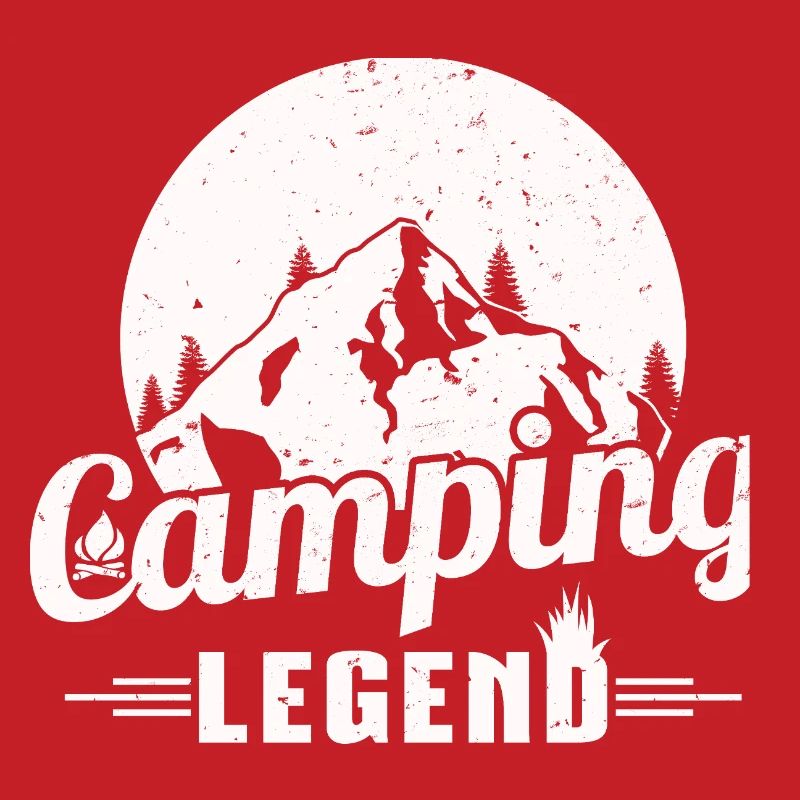 Mountain Camping Legend Design