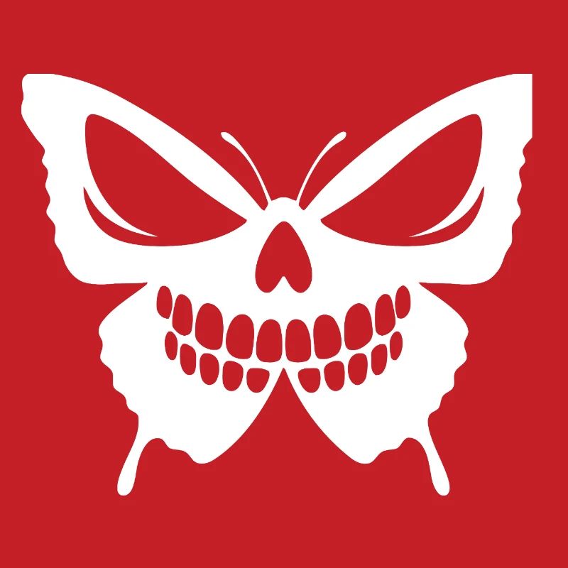 Conception complexe de crâne de papillon