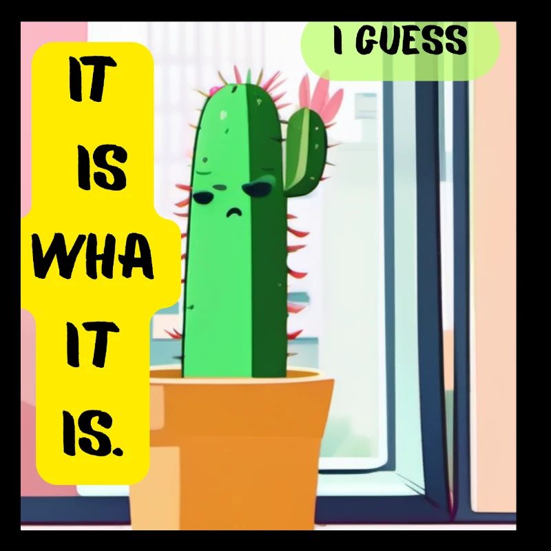 C’est ce que c’est. Je pense. – Édition Cactus Moody