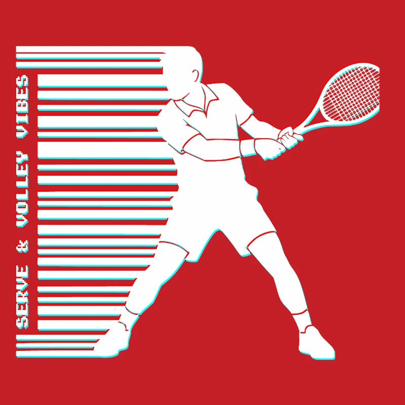 Tennis Glitch Barcode Sweat à capuche