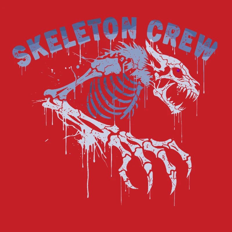 Skeleton Werewolf Graffiti
