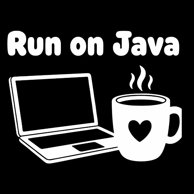 Java Run Cafe Laptop Heart