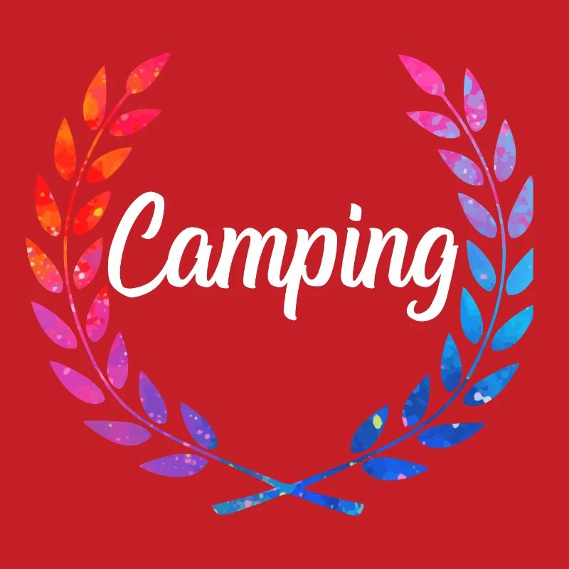 Camping Farblaurel Script