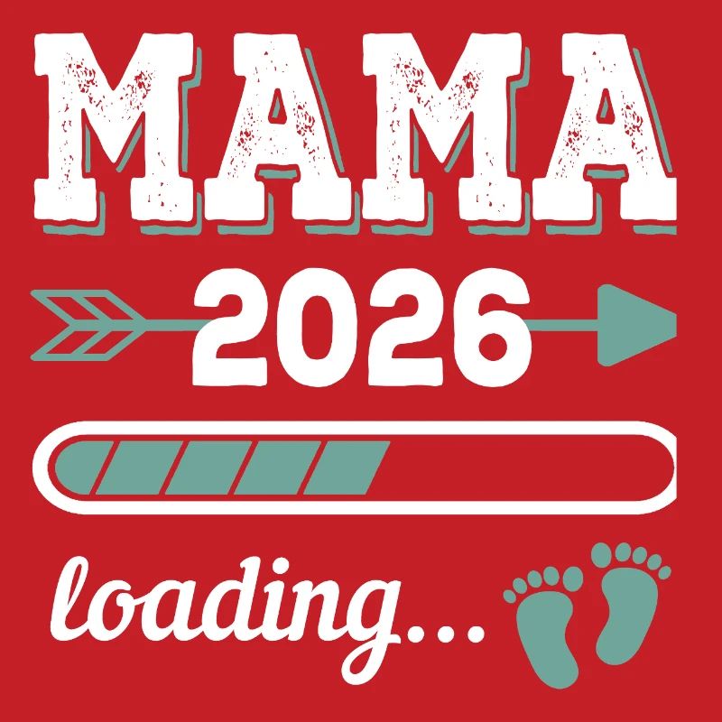 Mama 2026 Loading Werdender Mutter Geschenkidee