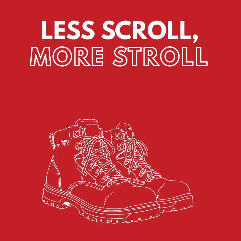Moins de défilement, plus de chaussures de randonnée Stroll