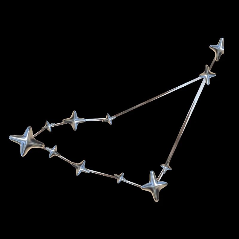 Rangée d’étoiles Conception de constellation