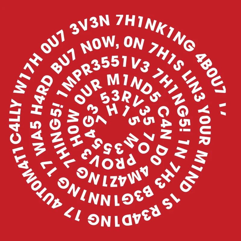 Leetspeak Spirale – Nerd Code 1337 Geek Design