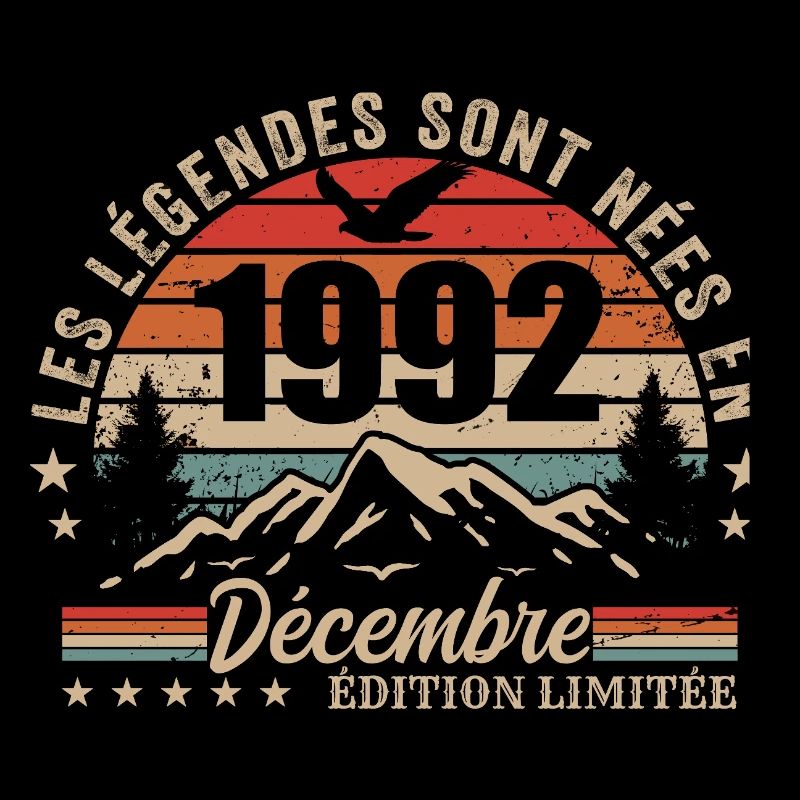 Retro December 1992 - 33 Years Gift