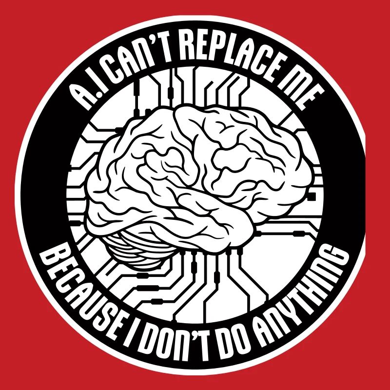 AI Can't Replace Me I Don't Do Anything Humor Joke