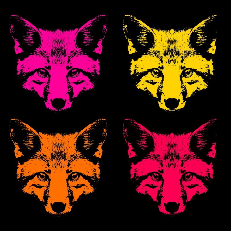 Renards de couleur
