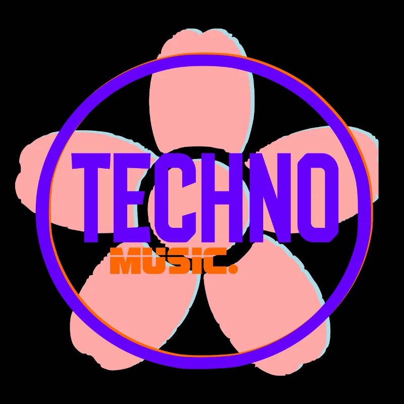 Techno Circle Neon-Logo