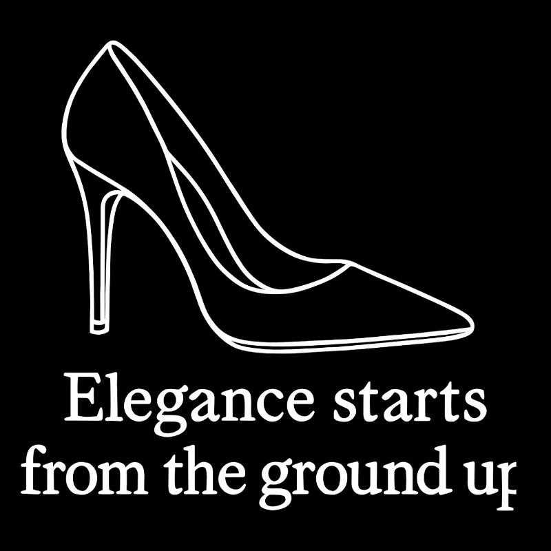 Art de la ligne de talons hauts – Citation de mode Élégance