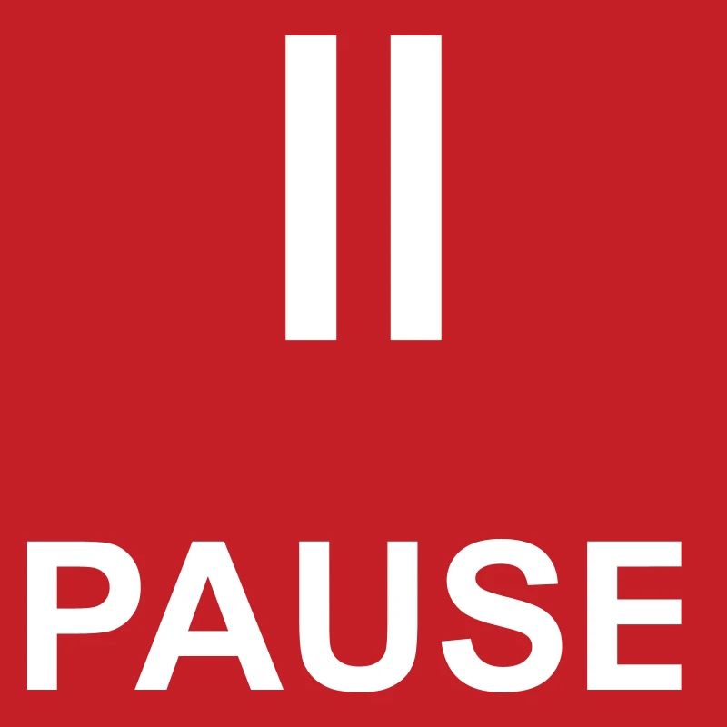 Pause Auszeit Geschenk Statement