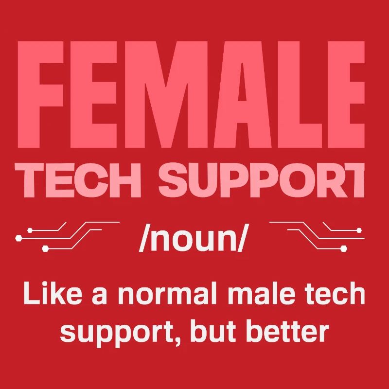 Tech Support Frau Definition IT Admin Computer