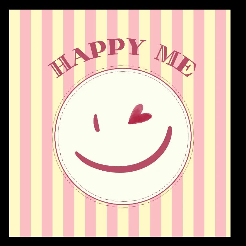 Smile on stripe pattern