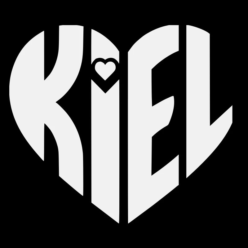 Kiel Heart Typography