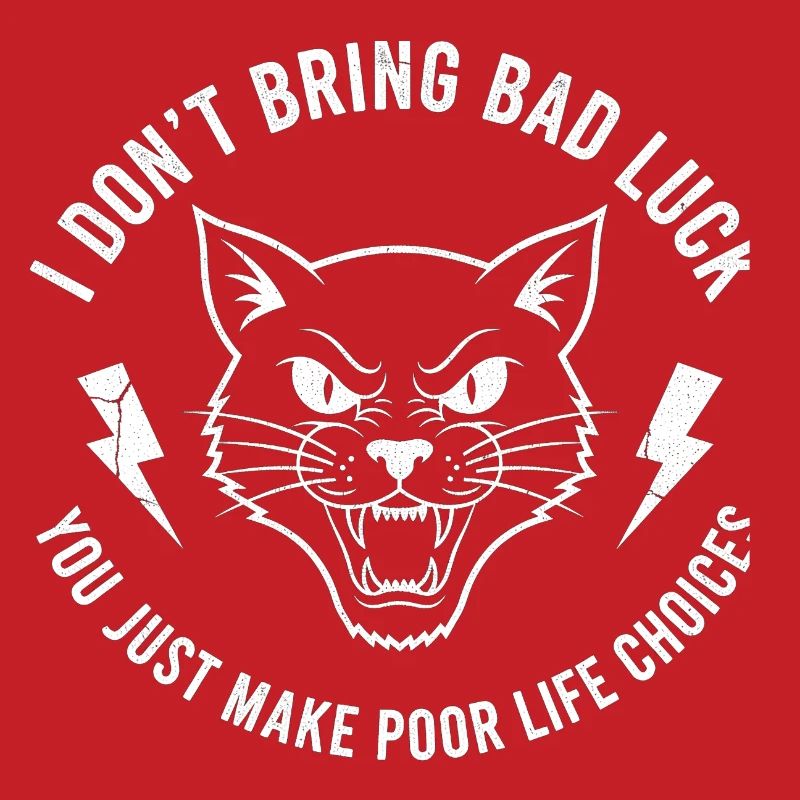 Pech oder Wille Katzen-Spruch