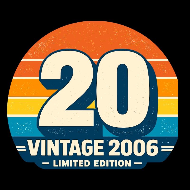 Vintage 2006 Regenbogen Runde