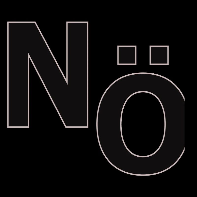 No – Minimal Typography Statement