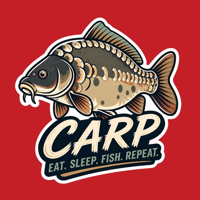Carp Eat Sleep Fish Repeat – Mirror Carp Design