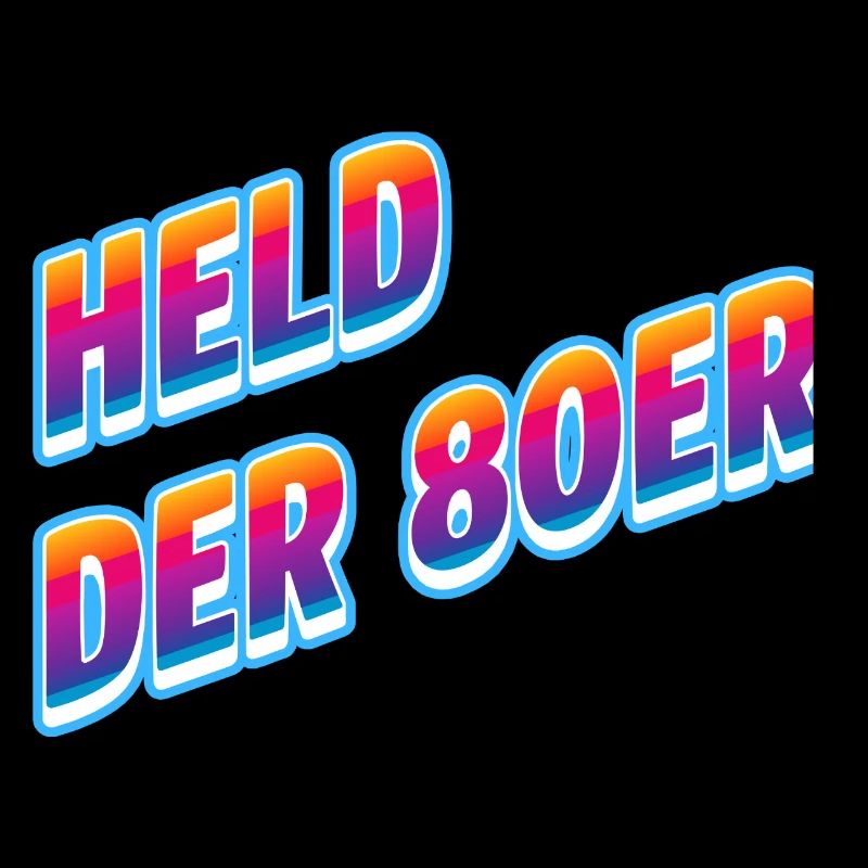 Held der 80er Neon-Retro